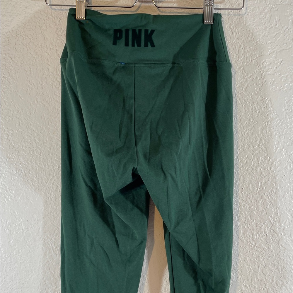 PINK VICTORIA’S SECRET High Waist Full Length Ruched V Legging Green Size Small - Picture 6 of 8